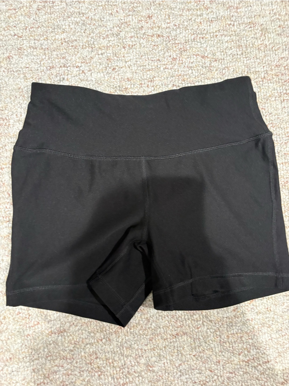 Athletic Works Black High-Rise Bike Shorts